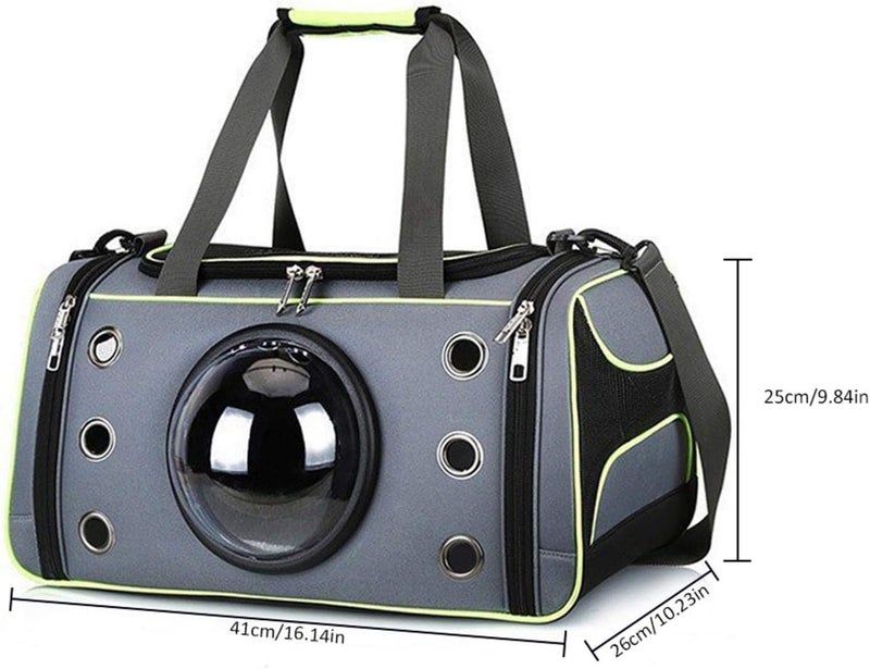 ويوبلز حقيبة نقل حيوانات أليفة للقطط والكلاب الصغيرة والمتوسطة | حقيبة نقل كلاب بتهوية جيدة | حقيبة نقل قطط محمولة | حقيبة نقل قطط وكلاب بفتحة علوية - Image 2